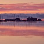 Auringonnousu nuottalahdella - Kuva Jukka Ranta