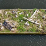 Lokkilautta dronesta - Kuva Esa Mälkönen