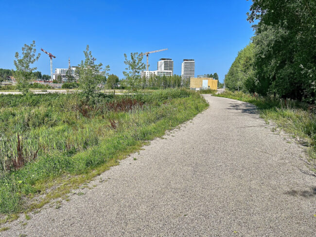 Espoon baana ja Finnoon keskuksen kaava-aluetta – Kuva Jukka Ranta Espoon baana ja Finnoon keskuksen kaava-aluetta - Kuva Jukka Ranta