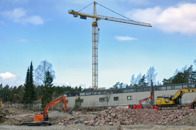 Purku- ja rakennustyömaa - Kuva Jukka Ranta