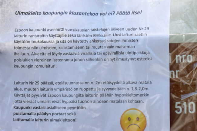 Laituri 20 – Kuva Jukka Ranta Laituri 20 - Kuva Jukka Ranta